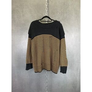 NWT Urban Outfitters Distressed Striped‎ Sweater Size Large
